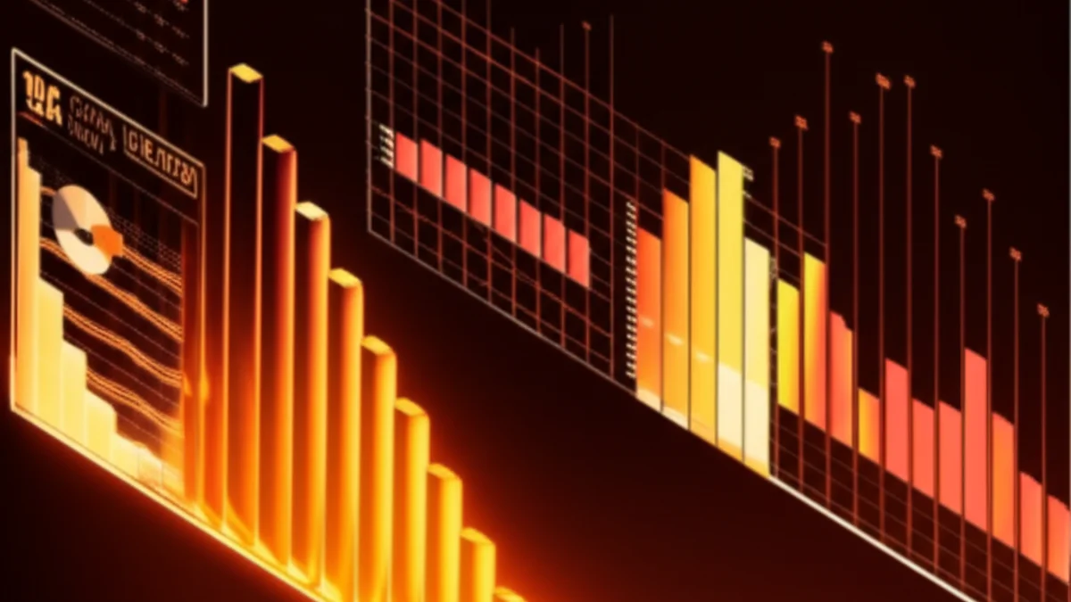 Graph analyzing the AI productivity puzzle and gap between expected versus actual GDP gains
